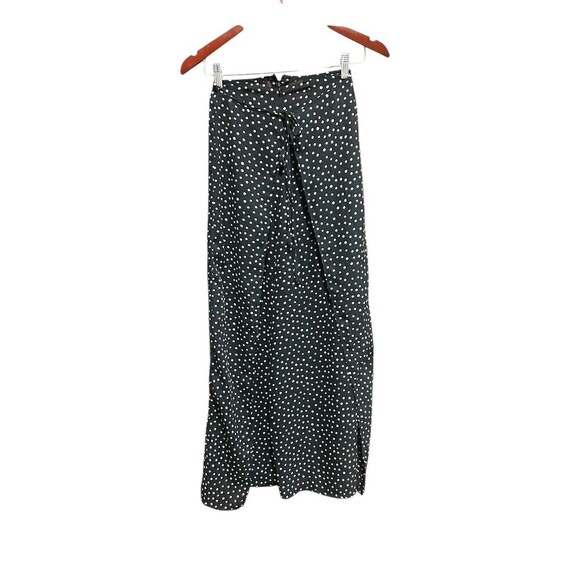 C'est Duo By Casablanca Vintage Pants Sheer Black with Polka Dots Size Small 90s - Picture 5 of 9